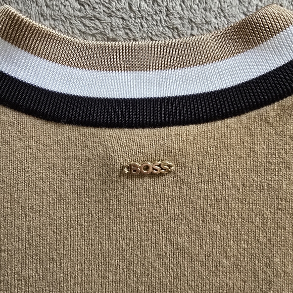 Boss Felipina Wool Blend V Neck Sweater Size Medium - Picture 9 of 13